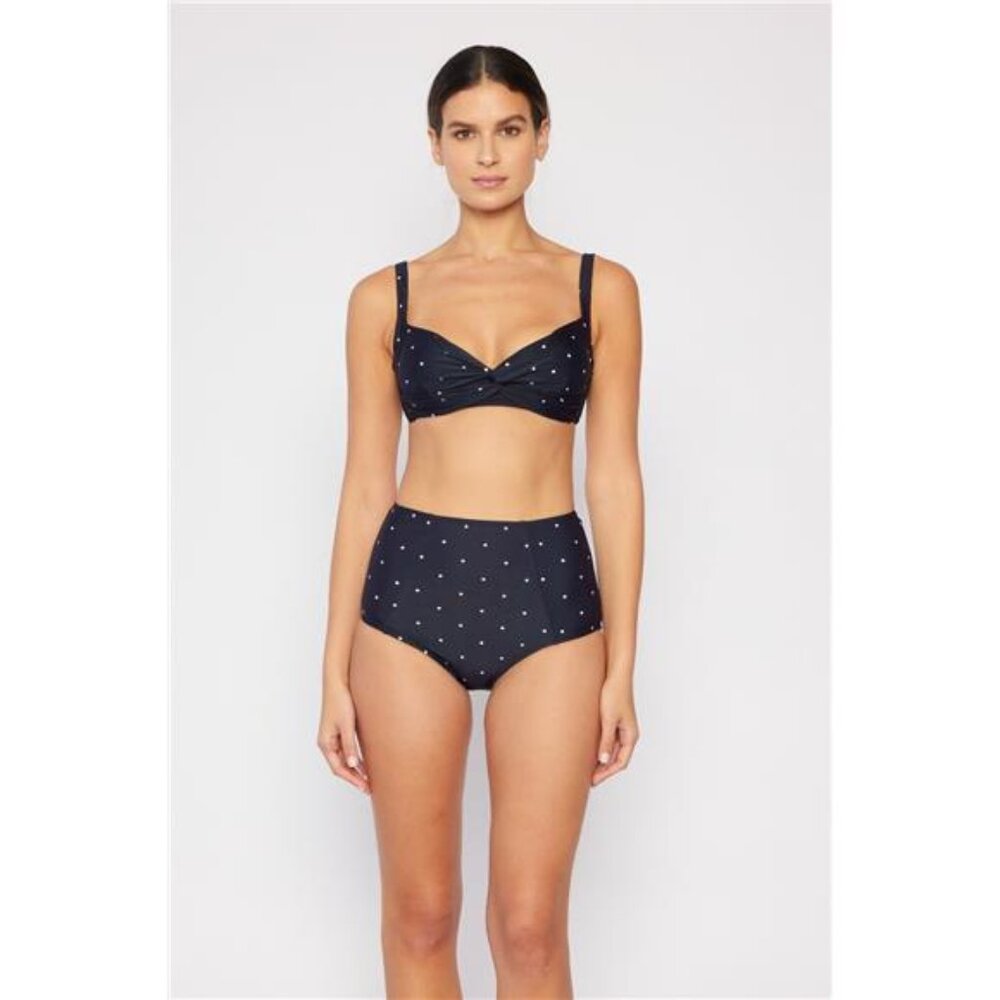 NWT Marina West Swim Take A Dip Twisted High-Rise Bikini Set, Removable Pads - Picture 4 of 6